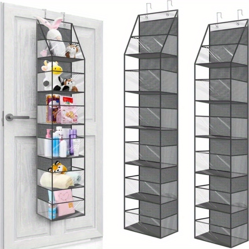 

Organisateur Polyvalent pour Porte - Étagère Suspendue à 4/6 Compartiments, Conception Murale pour les Essentiels de Chambre & Salle de Bain, Organisateurs de Salle de Bain et Rangement