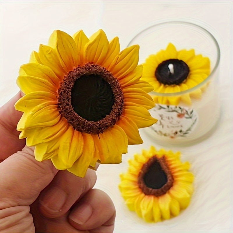 

[customer ] Sunflower Silicone Mold For Diy Crafts - Semi-transparent, Resin Casting Tool For Home Decor And Handmade Gifts