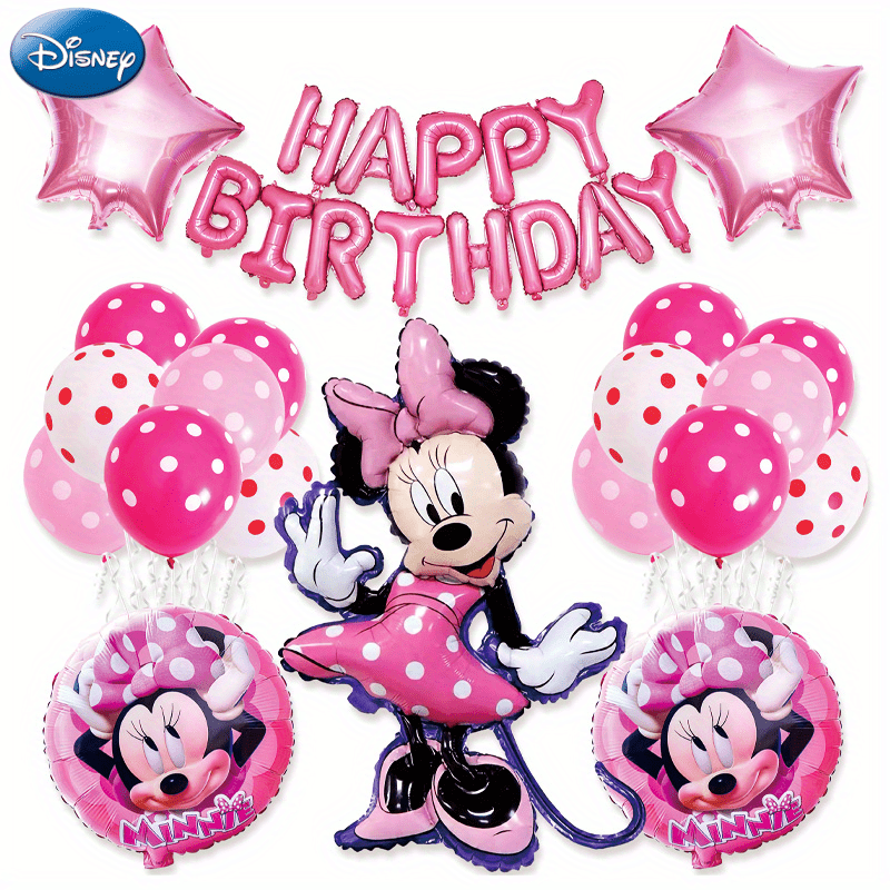 

34pcs Disney Mouse Balloons Per Pack Mouse Theme Party Supplies, Mouse Party Balloons, Birthday Party Decoration Balloons