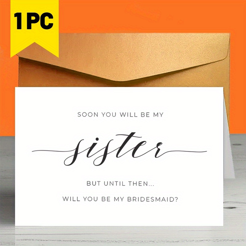 

1pc, Funny Bridesmaid Card, Will You Be My Bridesmaid Card, Bridesmaid Proposal Card, Be My Maid Of , Small Business Supplies, Thank You Cards, Birthday Gift, Cards, Unusual Items, Gift Cards
