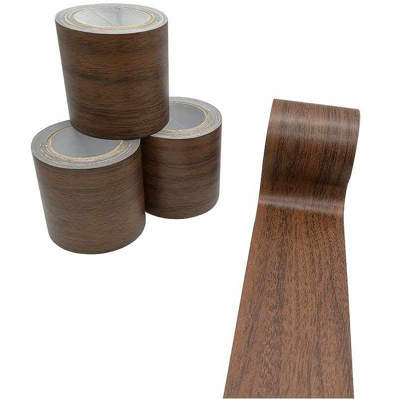 

1pc Faux Wood Grain Tape, Landscaping Furniture Floor Repair Tape, High Adhesive Tape, For Office