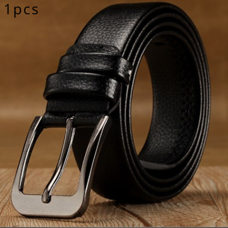 

Men's Belt, Pin Buckle Bag Edge, Casual Business Belt