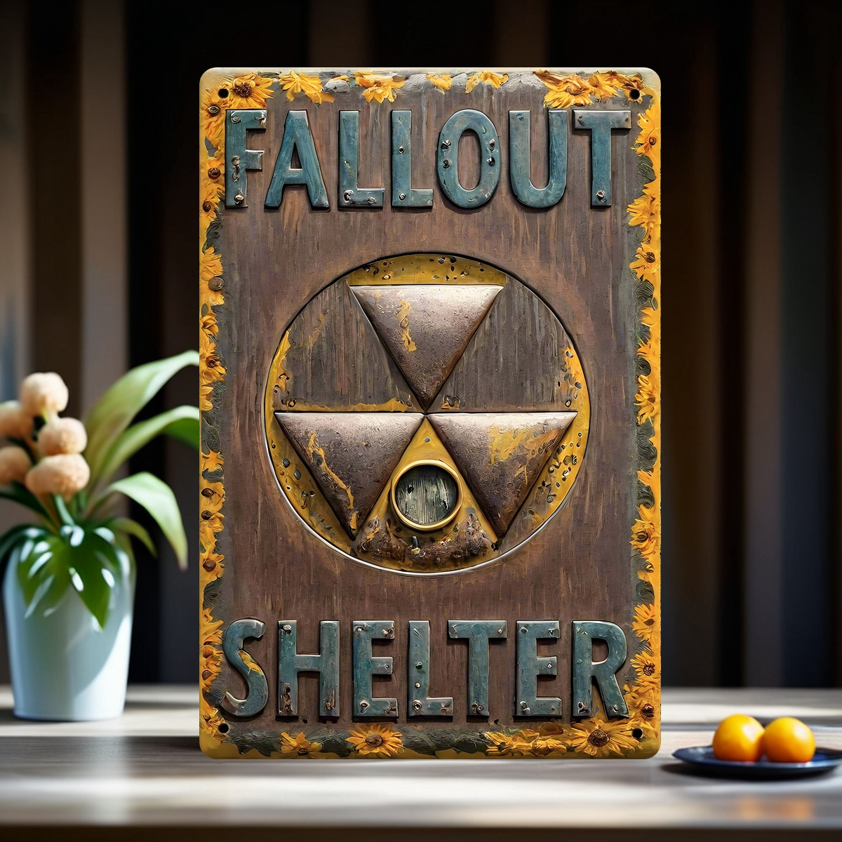 

Fallout Shelter Metal Tin Sign, 3d Visual Effect Indoor And Outdoor Wall Art Decor For Home, Bedroom, Coffee Shop, Man Cave, Bar, Office, Club, Party Room - Iron Decorative Plaque (8x12 Inches)