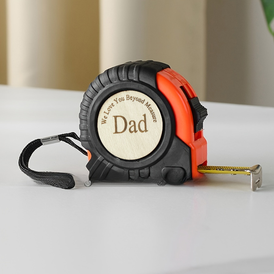 

Engraved Wood Tape Measure - Perfect Gift For Dad & On Father's Day, Christmas, Birthdays | " You" Message