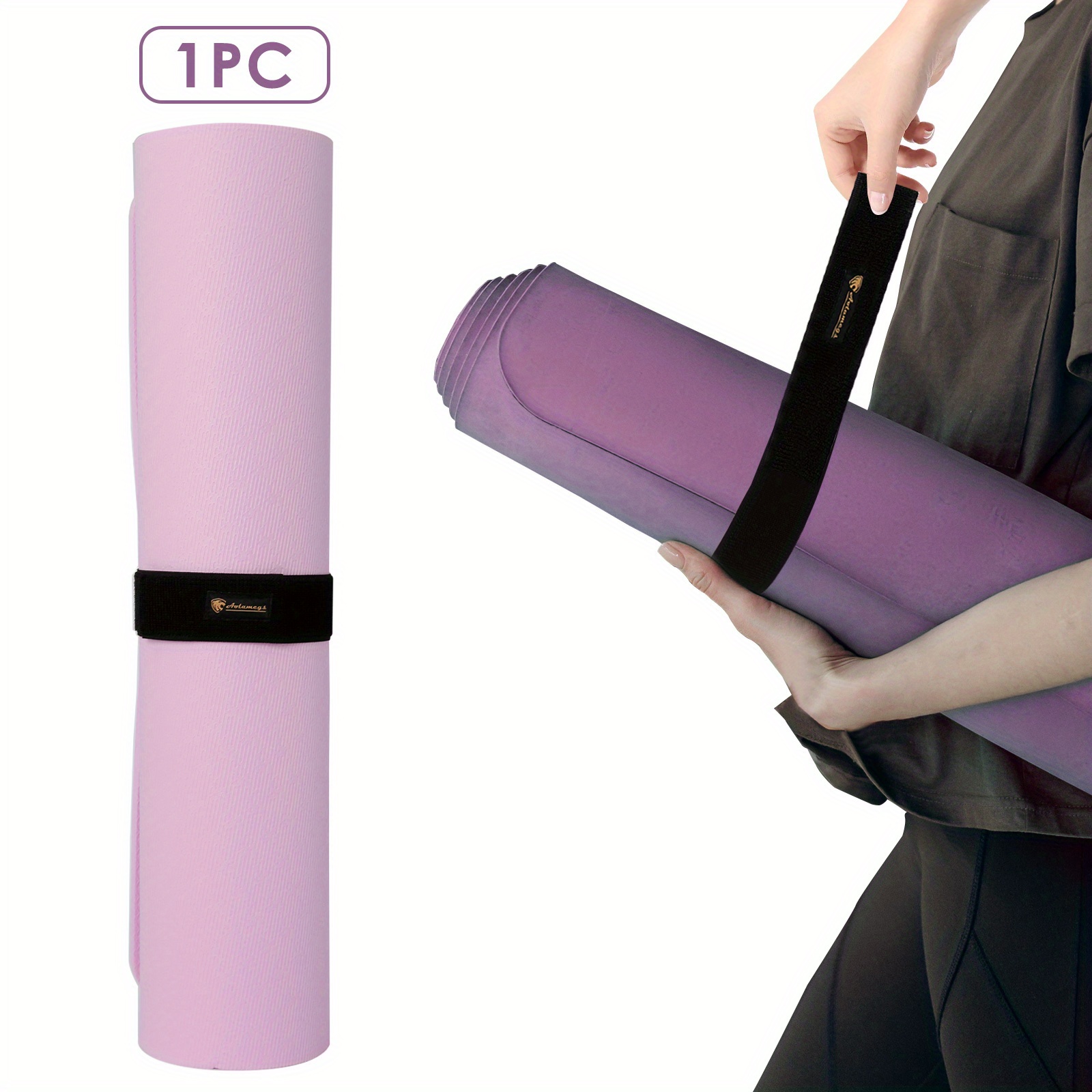 

Versatile Heavy-duty Bungee Strap - Secure Yoga Mat Holder & Organizer, Adjustable Nylon Wrap For Pilates, Workout Gear & More