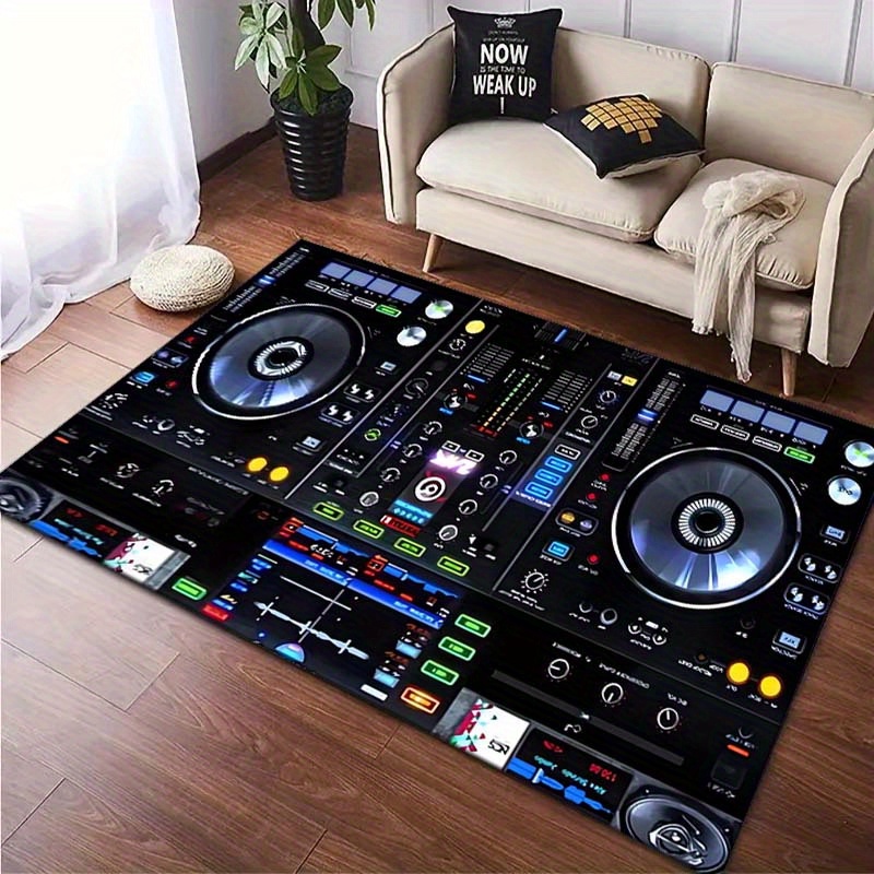 

Dj Theme Crystal Velvet Soft Carpet Rug, Polyester 100%, Washable, Large Area 2.16m², Ideal For Living Room, Outdoor, Patio, Kitchen, And Bedroom Decor