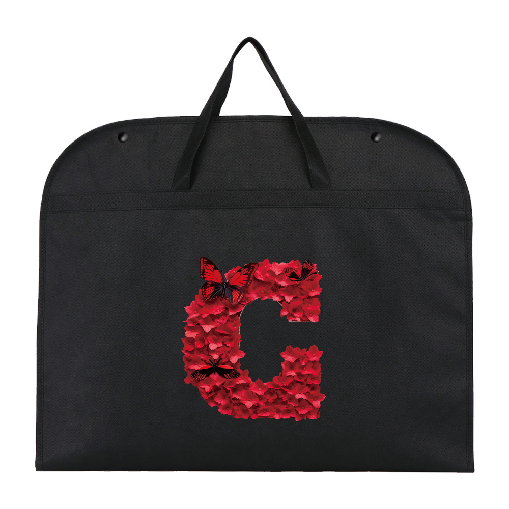 1 шт. шкаф для одежды, пылезащитный чехол на молнии, красный, с принтом, универсальный, с передними карманами на молнии, чтобы держать вашу одежду чистой и защищенной, этот водонепроницаемый пылезащитный чехол для одежды, детали 4