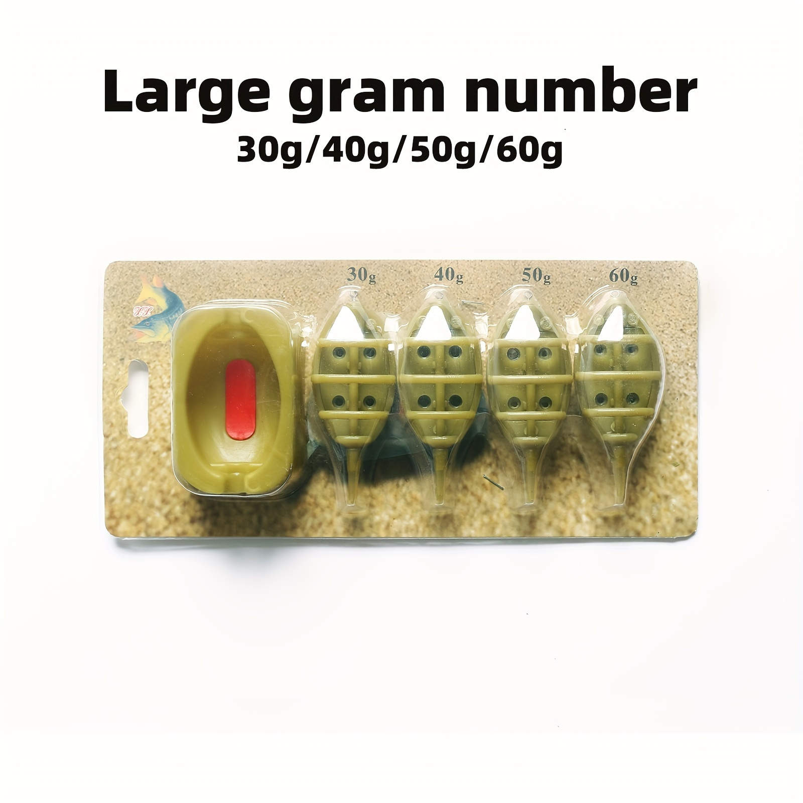Image of 1 Set Pvc Carp Fishing Bait Cage, Long-distance Casting Feeder For Hair Rig, Durable Fishing Accessory, Bait Holder| Design|easy Feature, Fishing Lures And Baits