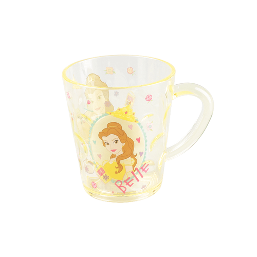 1pc, 260ml/8.79oz Disney Princess Belle Water Cup Kawaii Transparent Cup Cartoon Cute Outdoor Portable Cup Home Supplies Room Decor Camping Accessories Christmas Birthday Gift