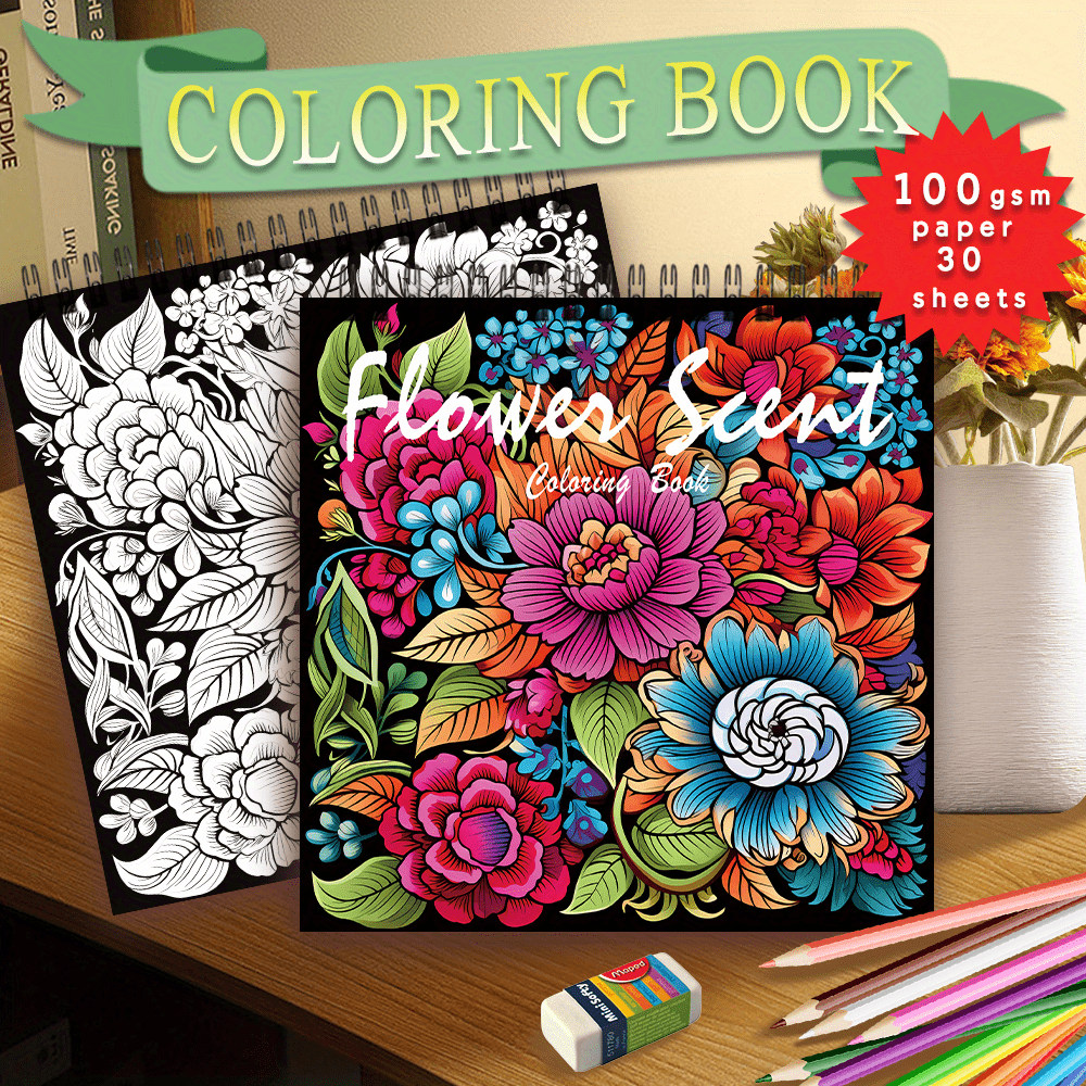 

[popular ] Anxiety Spiral Coloring Book For Adults - , 8.1x8.1 Inches, 100gsm Paper, Mixed Colors, Ideal For Office, School, Birthday, Holiday Gifts