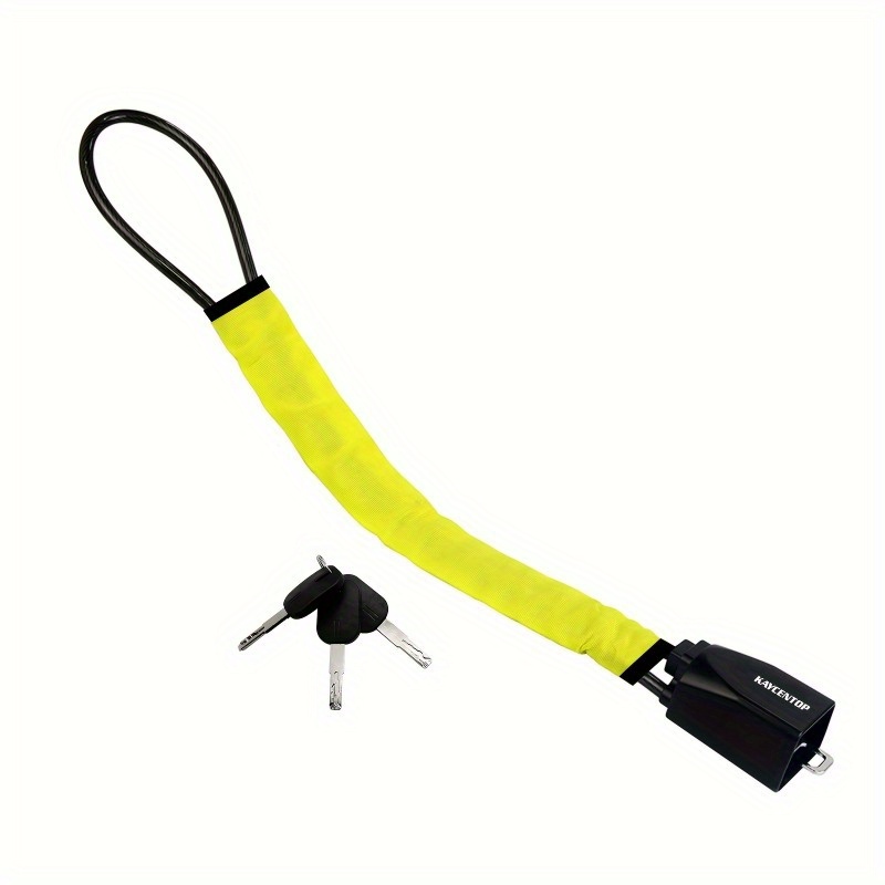 

1pcs Verrou de volant de voiture Verrou de ceinture de sécurité à usage général Verrou de corde de verrouillage de câble en acier de voiture Verrou antivol