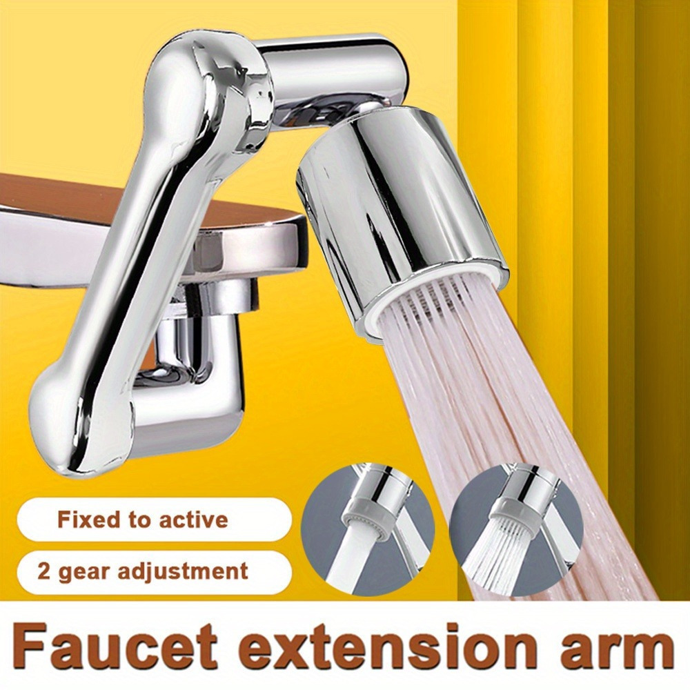 

Faucet Extender With Rotatable Nozzle - Splash-proof, Standard Thread Connector For Bathroom & Kitchen