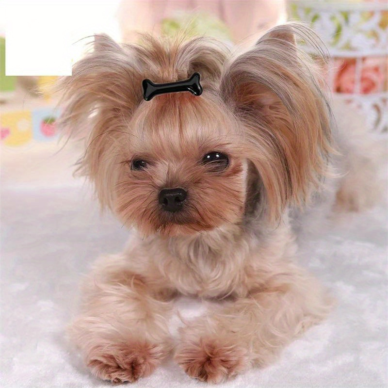 犬用の骨型のヘアクリップ1個 ティブなファッションペット用ヘアピン