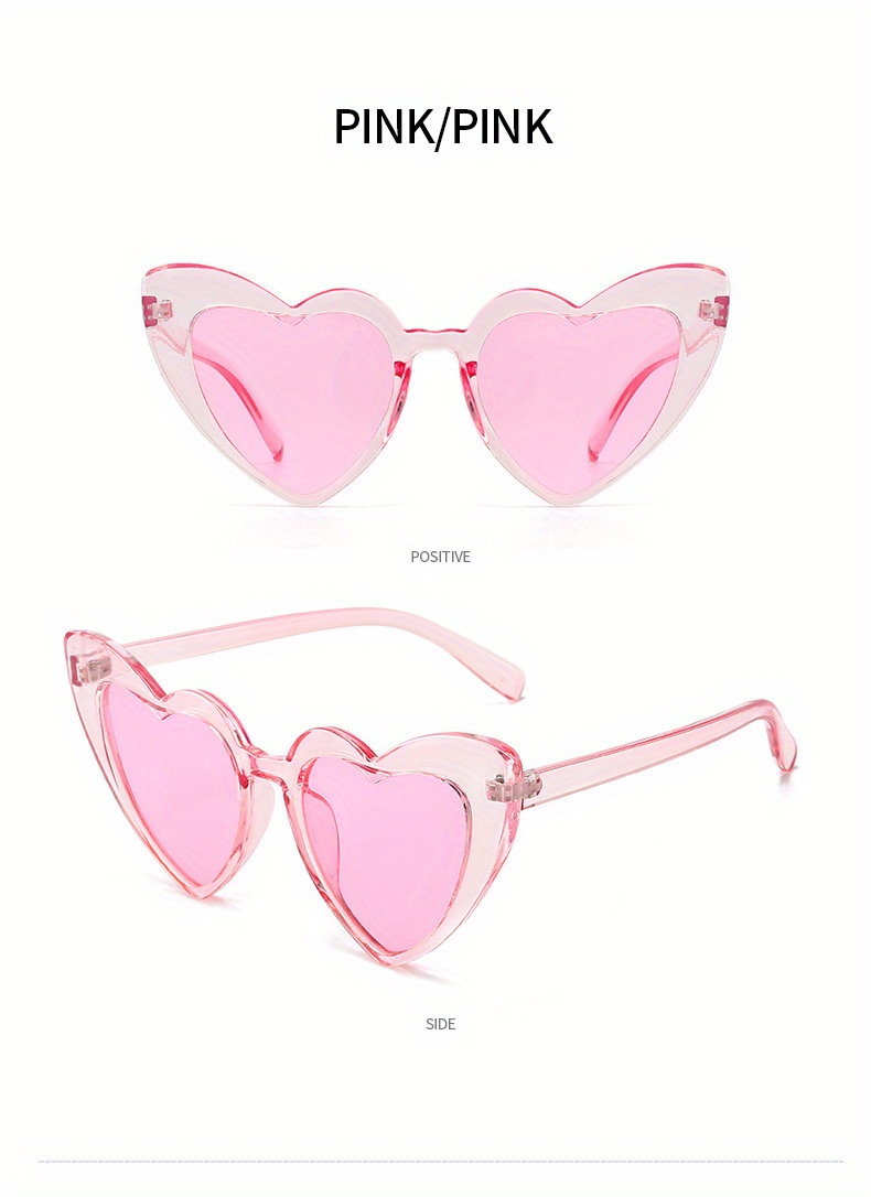 10pcs   glasses fashion peach heart       glasses for party details 11