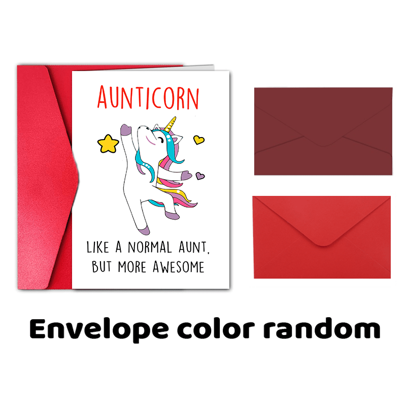 TEMU 1pc, Happy Card For An Awesome Aunt, Unique Aunt Gift, Fun Birthday Card From Nieces And Nephews, Idea For Her