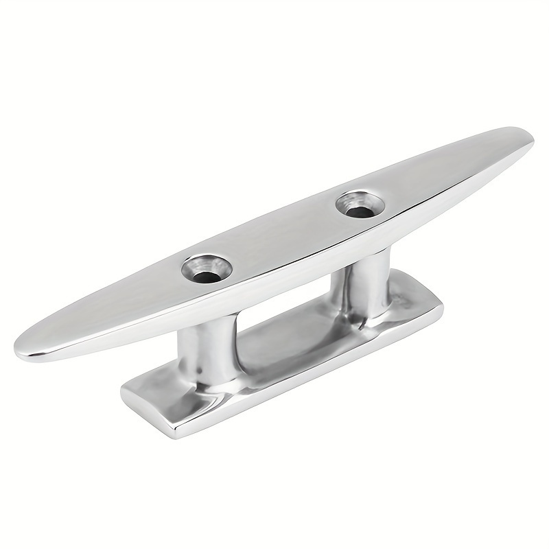 TEMU 1pc Boat Mooring Cleats, Yacht Hardware Accessories, Connecting Cable Bolts, Sheep Horns Marine Boat Deck Rope Cleats, Dock Cleats, Boat