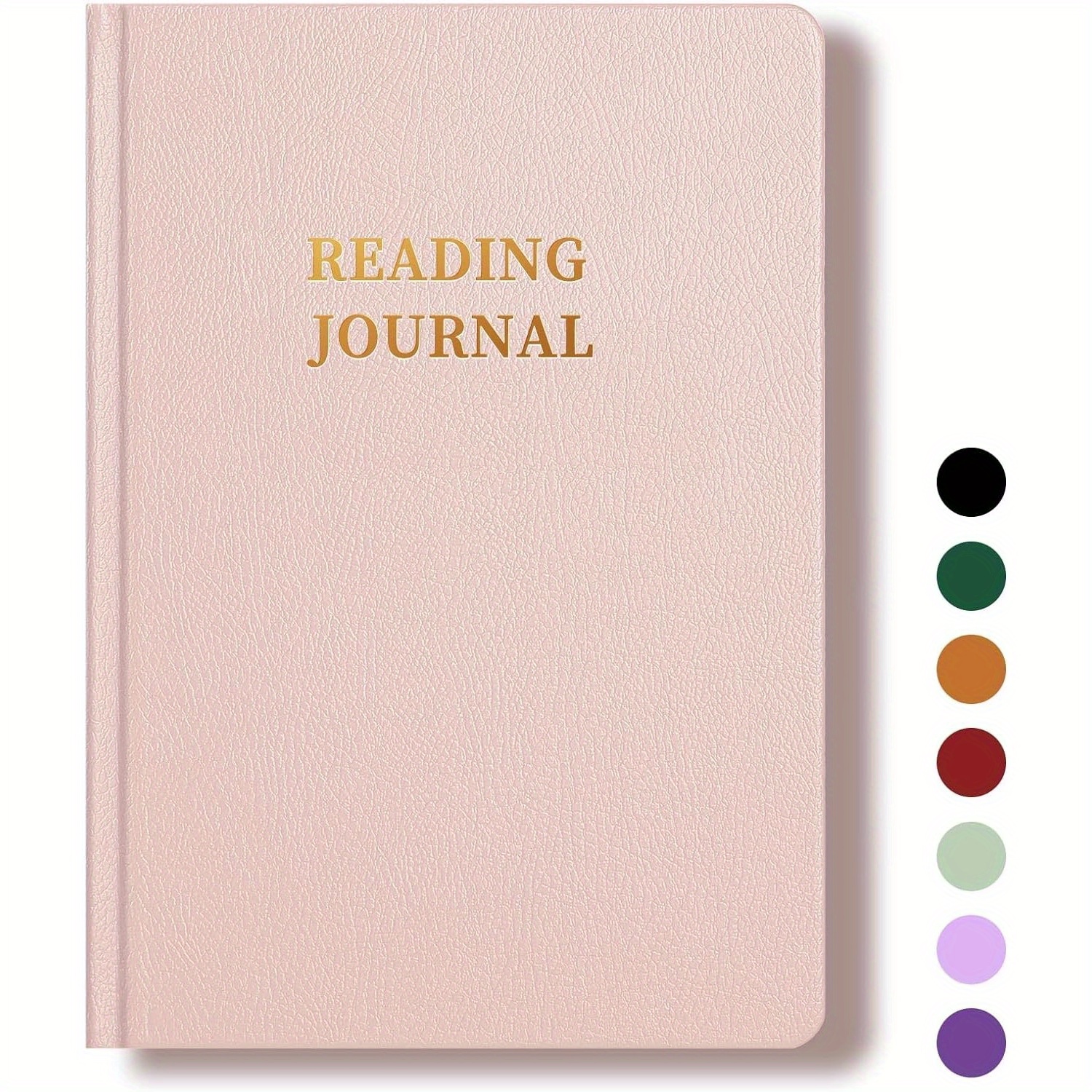 

Reading Journal For Book Lovers - Hardcover Executive Notebook With Dotted Pages, 65 Book Review Sections, Waterproof Leather Cover, Inner Pocket, Thick Non-bleed Paper, Ribbon Bookmark