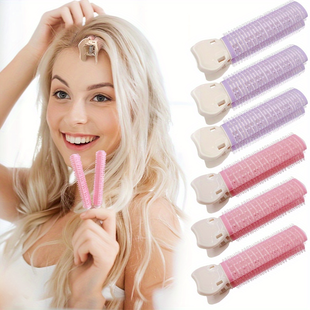 

4pcs Elegant Hair Volumizing Clips, Colorful Hair Root Boosting Fluffy Curlers, Instant Hairstyle Enhancer, Easy To Use Home Salon Styling Accessories