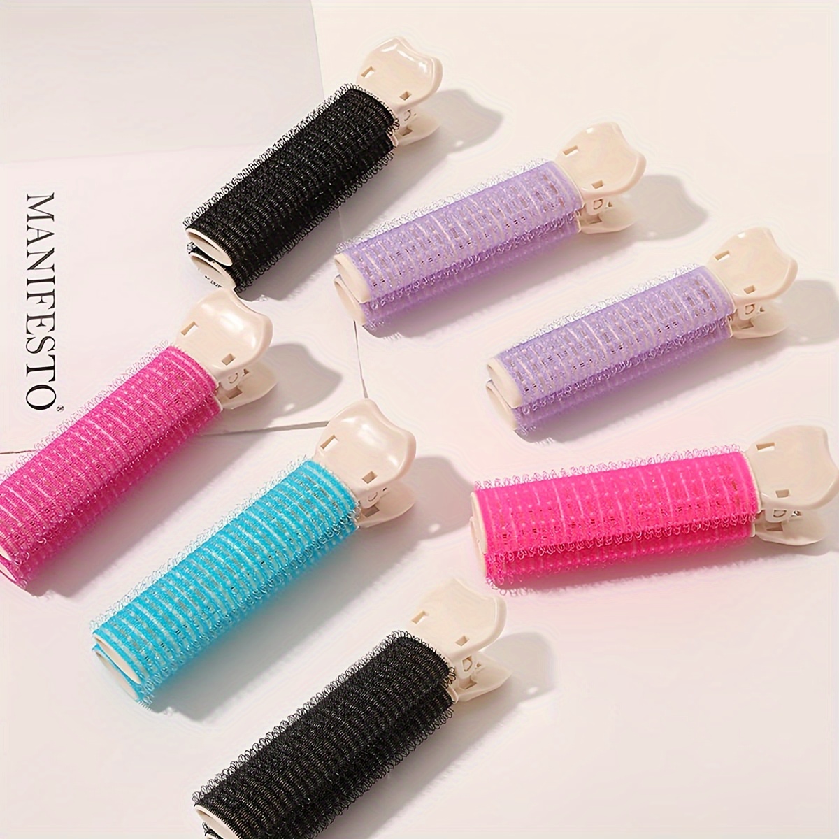 4pcs Iridescent Puff Clips for Enhancing Hairstyle Charm