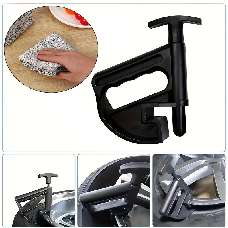 

2pcs/set, 1pc Effortlessly Remove Tires With Our Tire Squeegee Tire Removal Machine Tire 1pc Cleaning Cloth, Tire Removal Tool