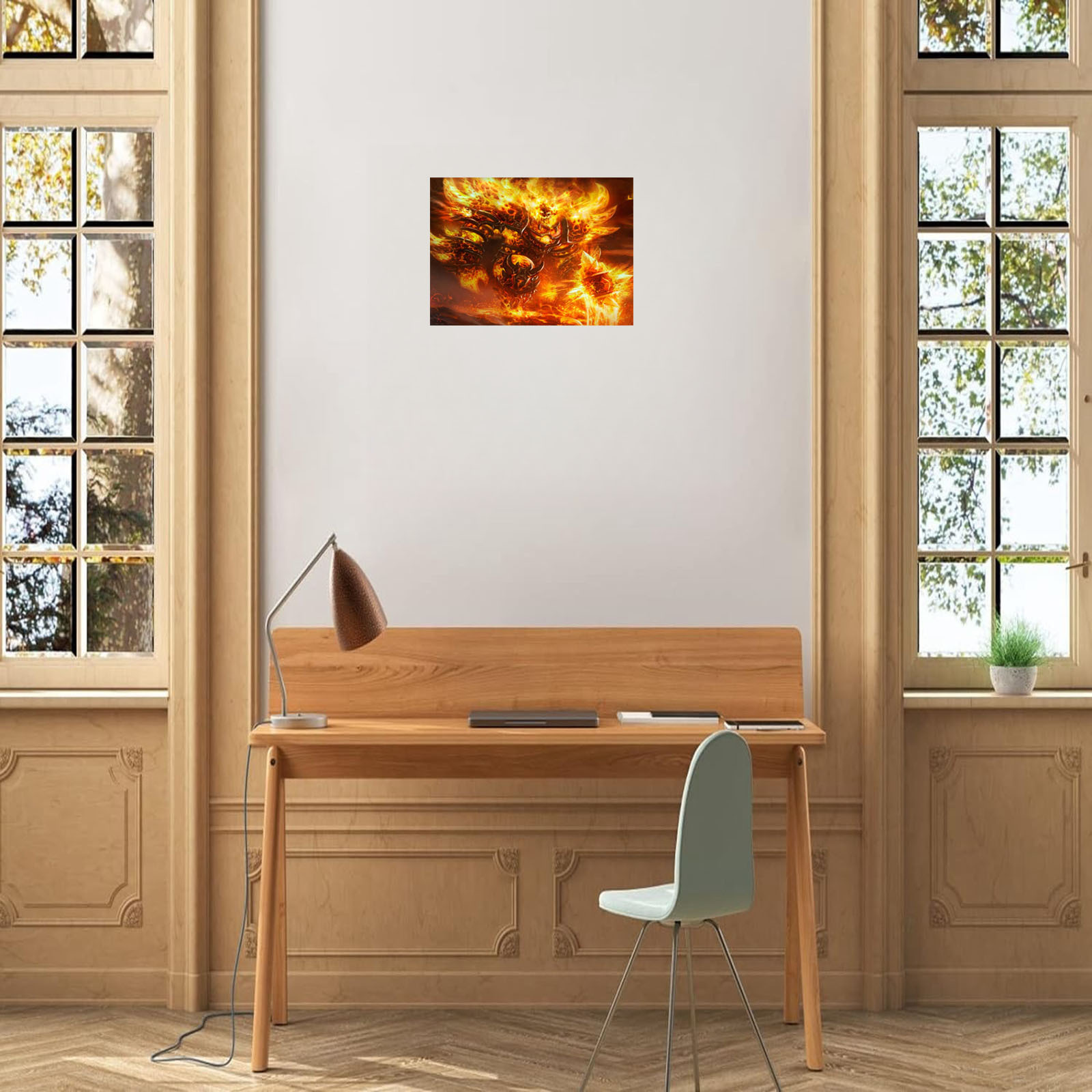 Ragnaros Portrait Canvas Wall Art Modern Abstract - Temu