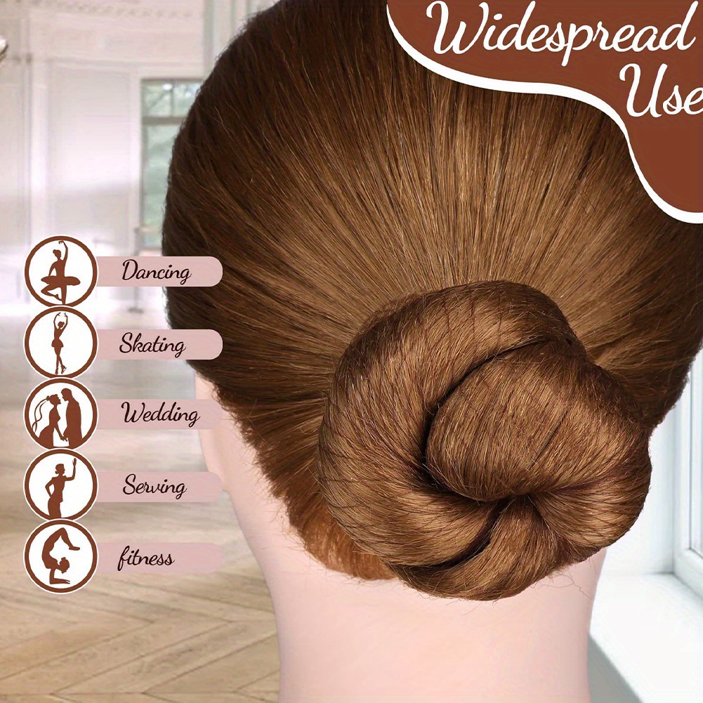 Lot De 25 Filets à Cheveux Blonds Invisibles - Extensibles 50cm, Nylon Doux, Pour Professionnelles Et Danseuses