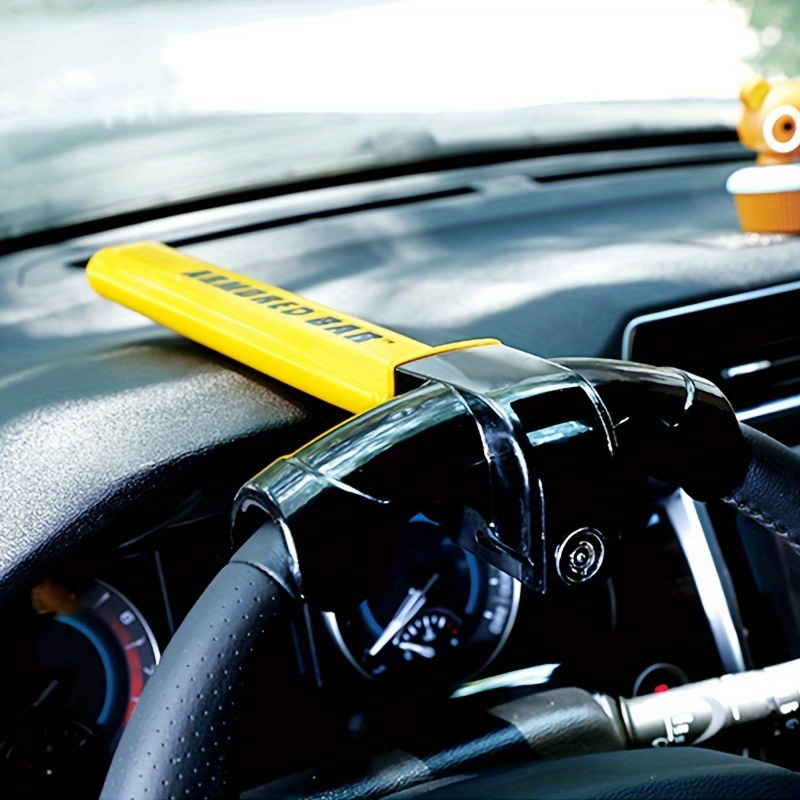 

Heavy Duty Iron Steering Wheel Lock - Universal Anti-theft Car Security Device With 2 Keys
