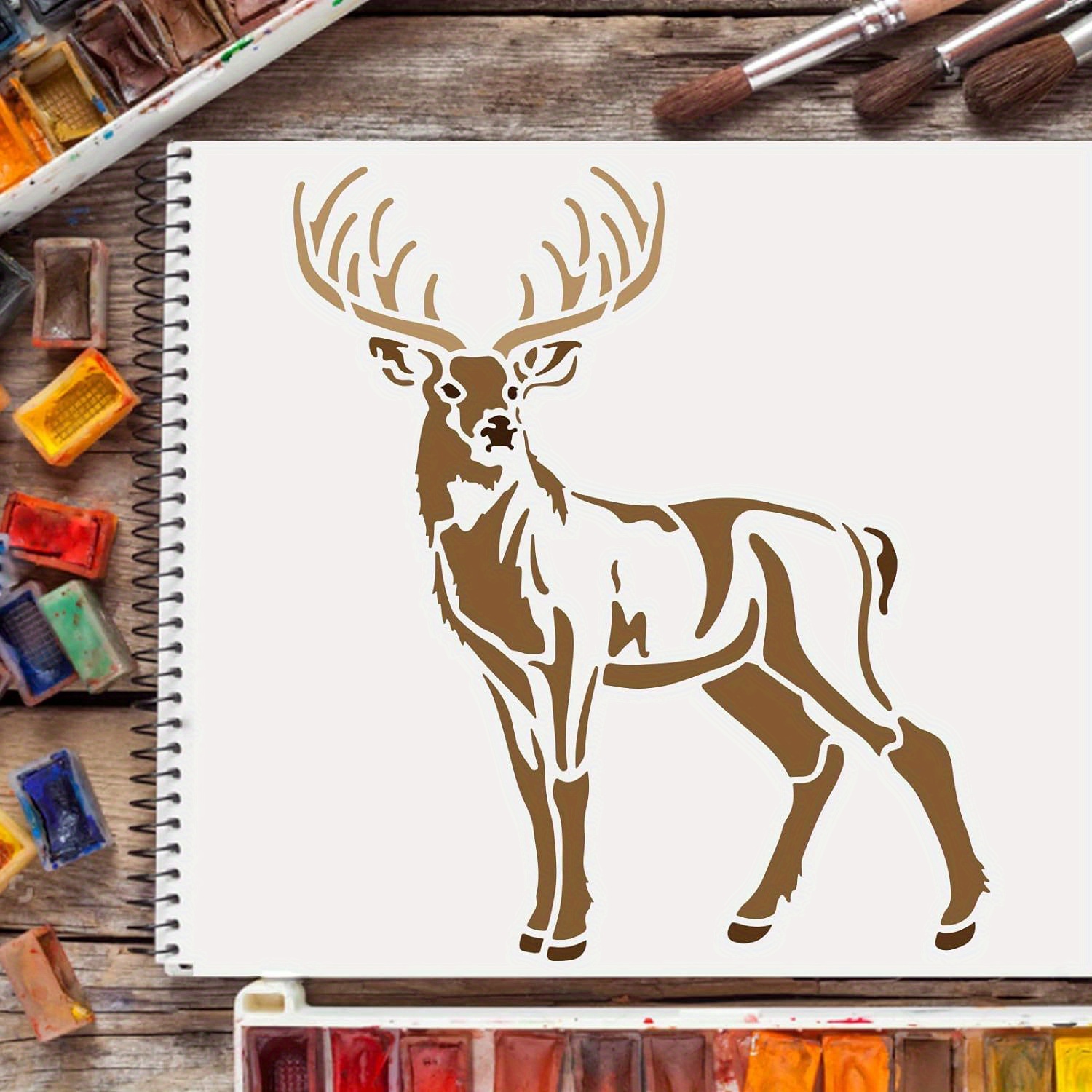 ヘラジカアート(moose、大きい、正方形)
