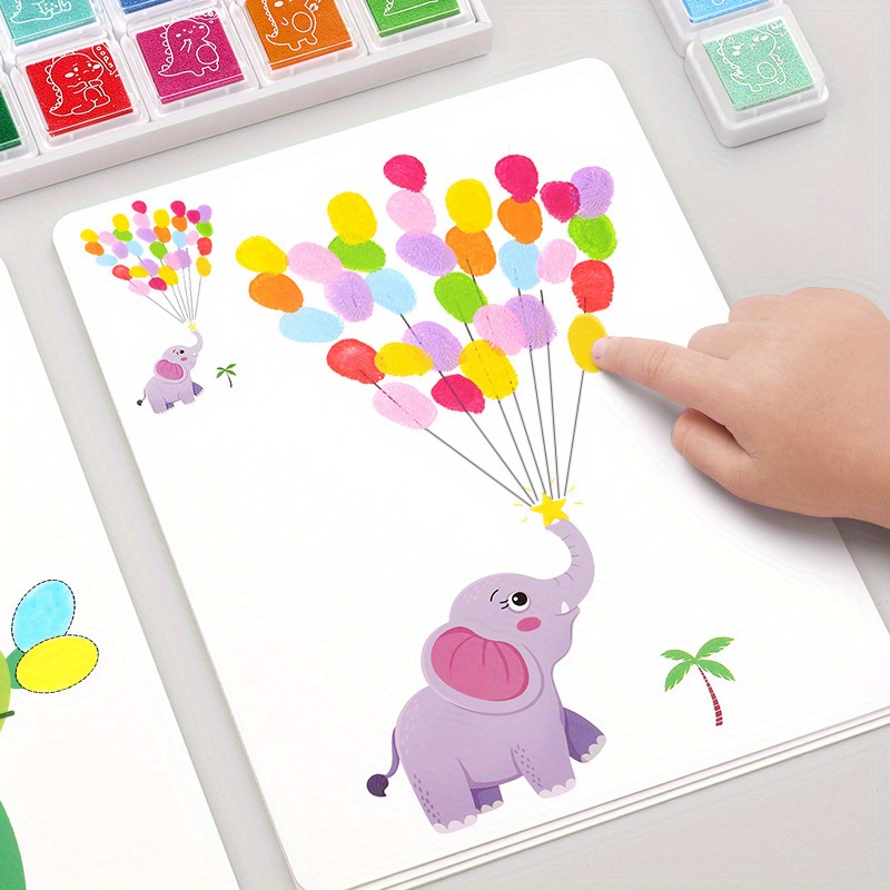 16 32pcs diy finger painting drawing for   graffiti doodle educational gift Product details 4