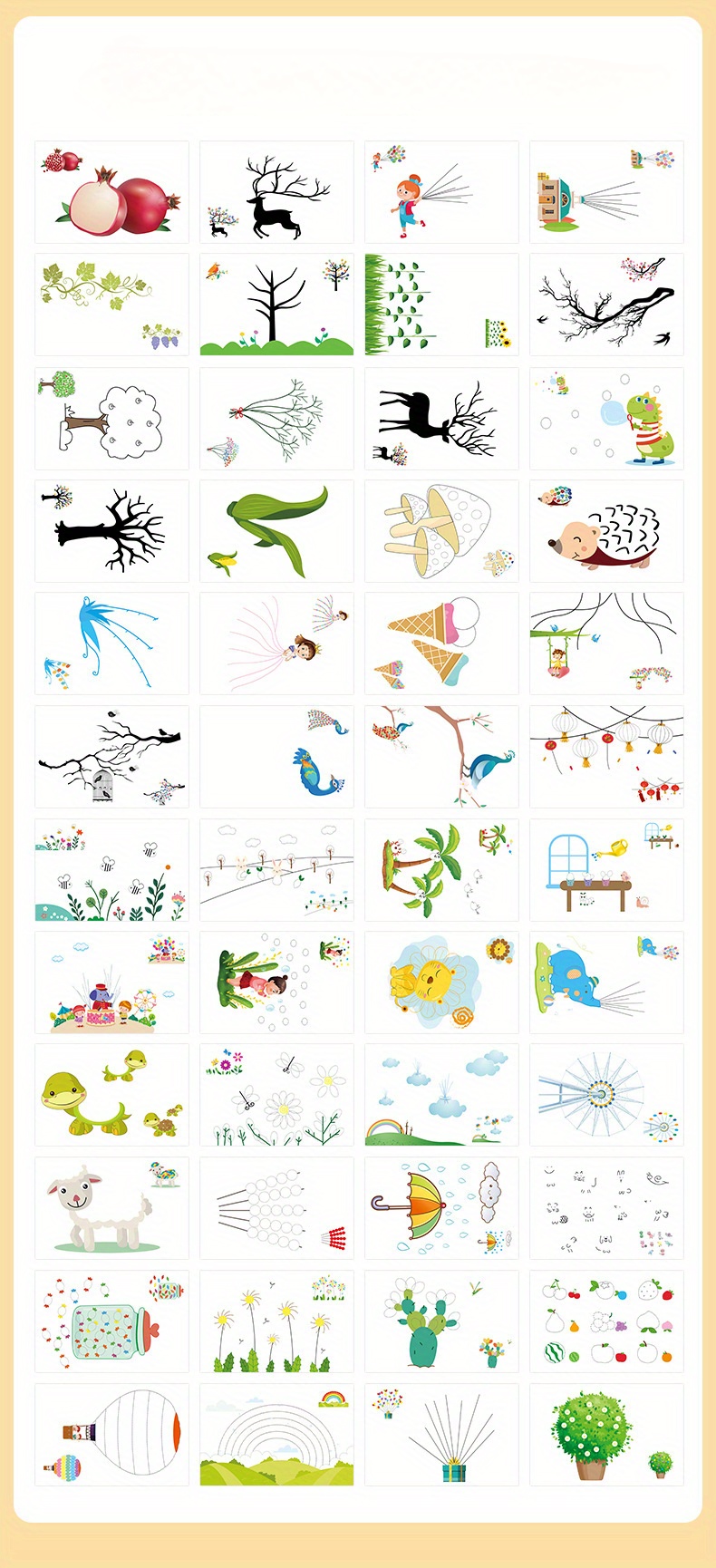 16 32pcs diy finger painting drawing for   graffiti doodle educational gift Product details 7