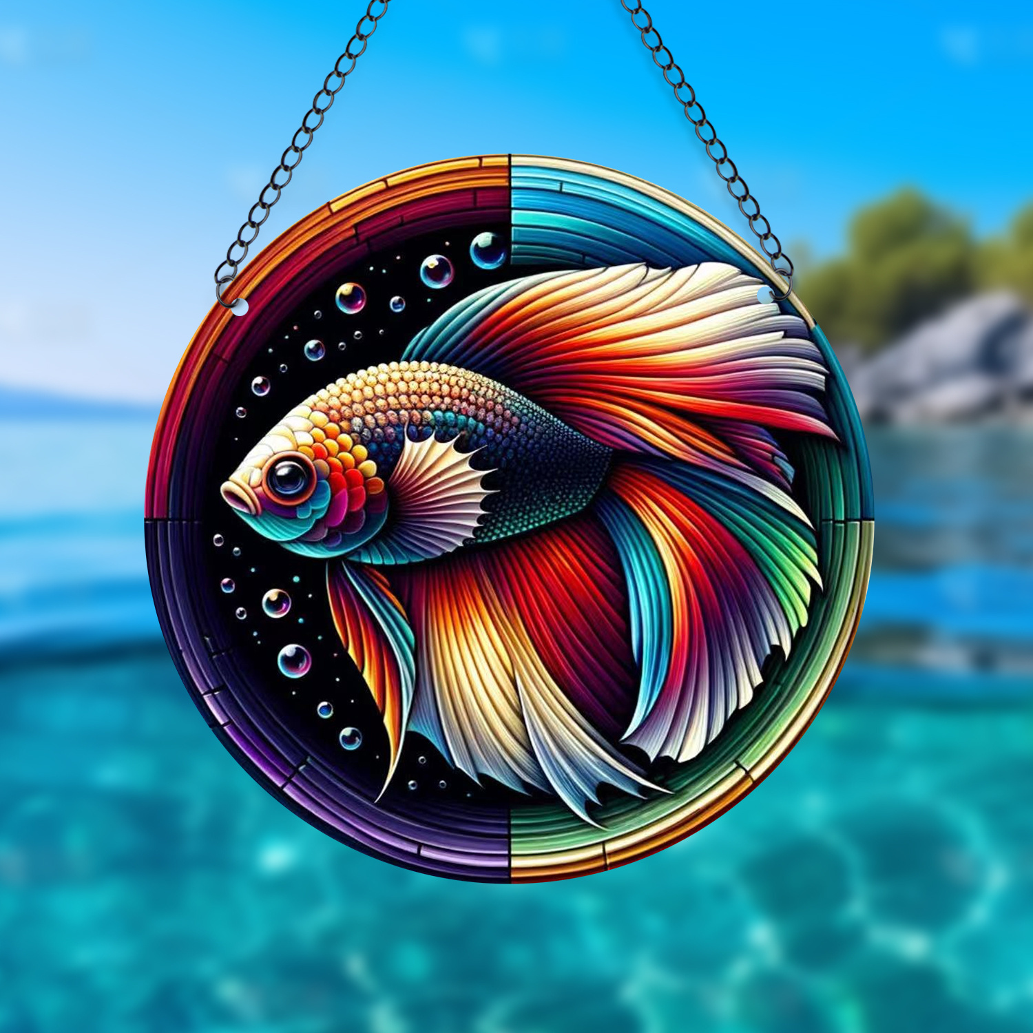 Betta Shimmerfish | Stained Glass Suncatcher outlet | Beta Fish