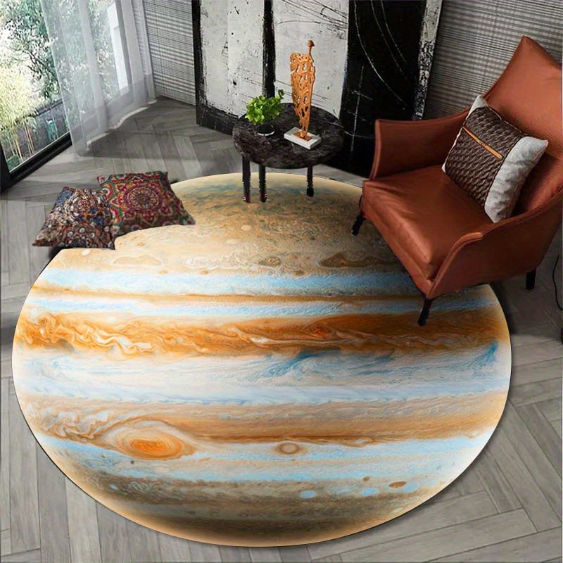 

Round Rug - Non-slip, Soft Office Chair Mat, Fashionable Decorative Carpet, Space Room Decor