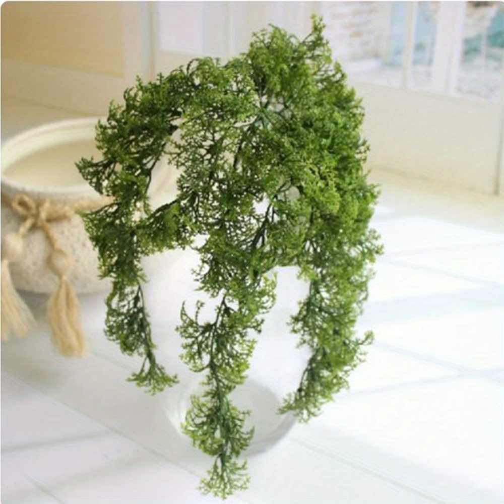 

1pc Artificial Moss Branch Fake Aquatic Plant Wall Decor Miniature Landscape Accessory Potted Plant Scenery Pet Terrarium Decoration - Other Plastic Material