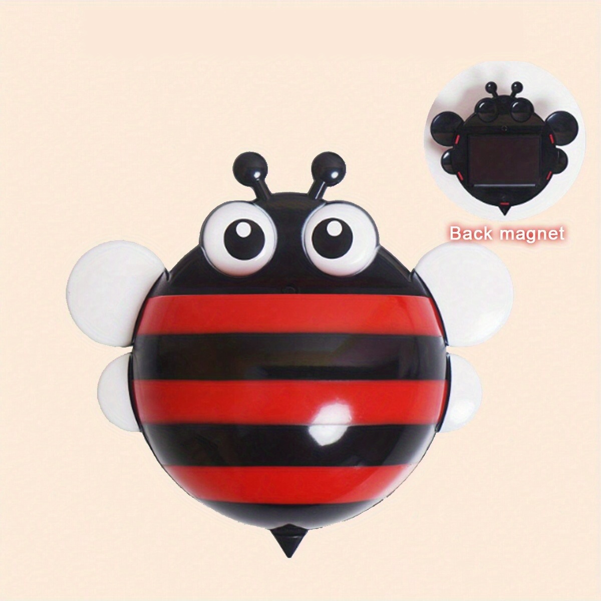 

Magnetic Bee Cartoon Wall-mounted Whiteboard Pencil Holder Chalk Box Office Teaching Home Storage Container Pp Material - 1pc