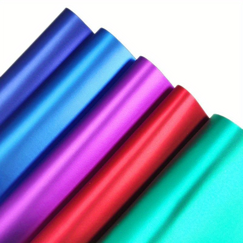 

1 Roll Matte Metal Solid Color Smooth Artificial Leather, Waterproof Pu Synthetic Leather Fabric, Used For Bow Diy Crafts Sewing 30×135cm