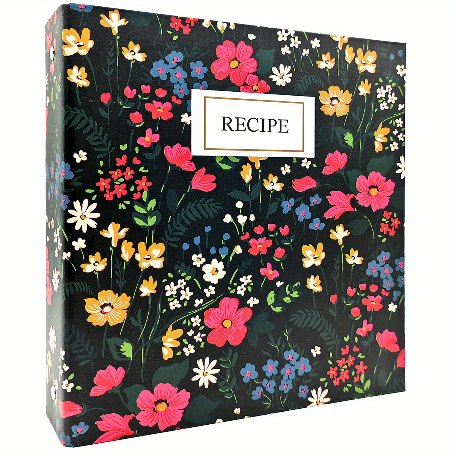 

Recipe Binder Kit With 50 Cards & 25 Protectors - Standard 3 Ring A5 Cookbook Binder, , Paper Material For