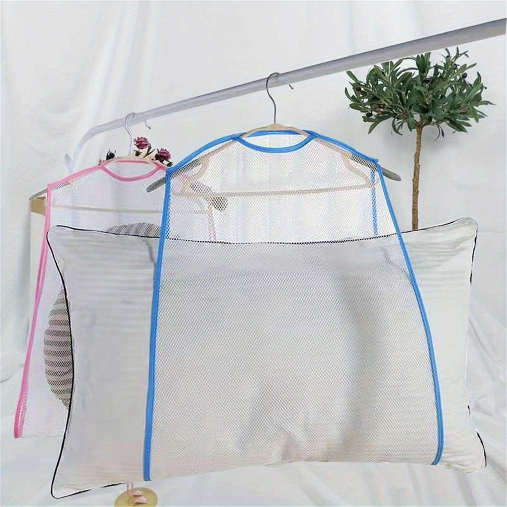 multi functional household drying pillow net bag breathable fabric storage and cushion dryer 48x56  89x22 04inch details 3