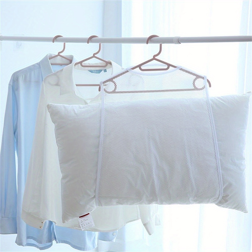 multi functional household drying pillow net bag breathable fabric storage and cushion dryer 48x56  89x22 04inch details 8