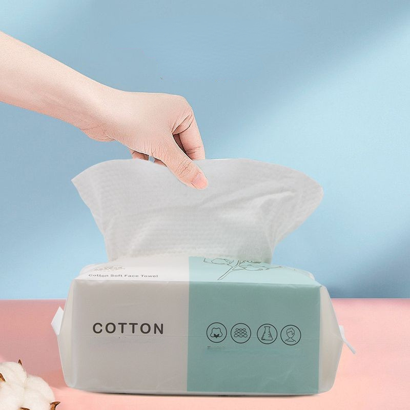

Cotton Soft Pearl Pattern Disposable Towel, Non-woven Fabric, Thick Dual-use Dry And Wet Facial Cleansing Tissues, Makeup Remover, Easy Pull-out Travel Towels
