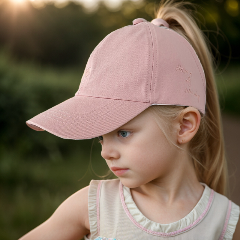 

Spring And Summer Children's Baseball Caps, Empty Top Ponytail Baseball Caps, For Daily Outdoor Activities