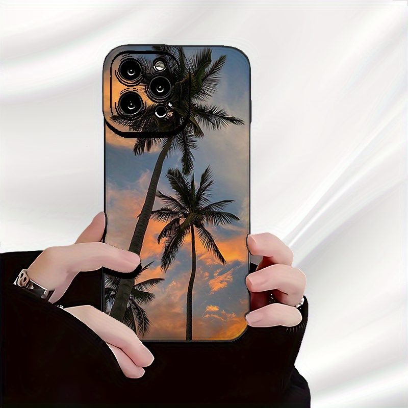 

Sunset Sky Palm Tree Black Eye Matte Tpu Protective Case For – Durable, Scratch-resistant, Shock-absorbing Phone Cover With Vibrant Beach Design – Compatible With Latest Models