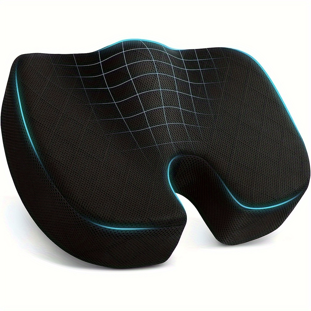 

Ergonomic Foam Polyester - 1pc, Coccyx & For Office Chair, Car, , Wheelchair - U-shaped Pad