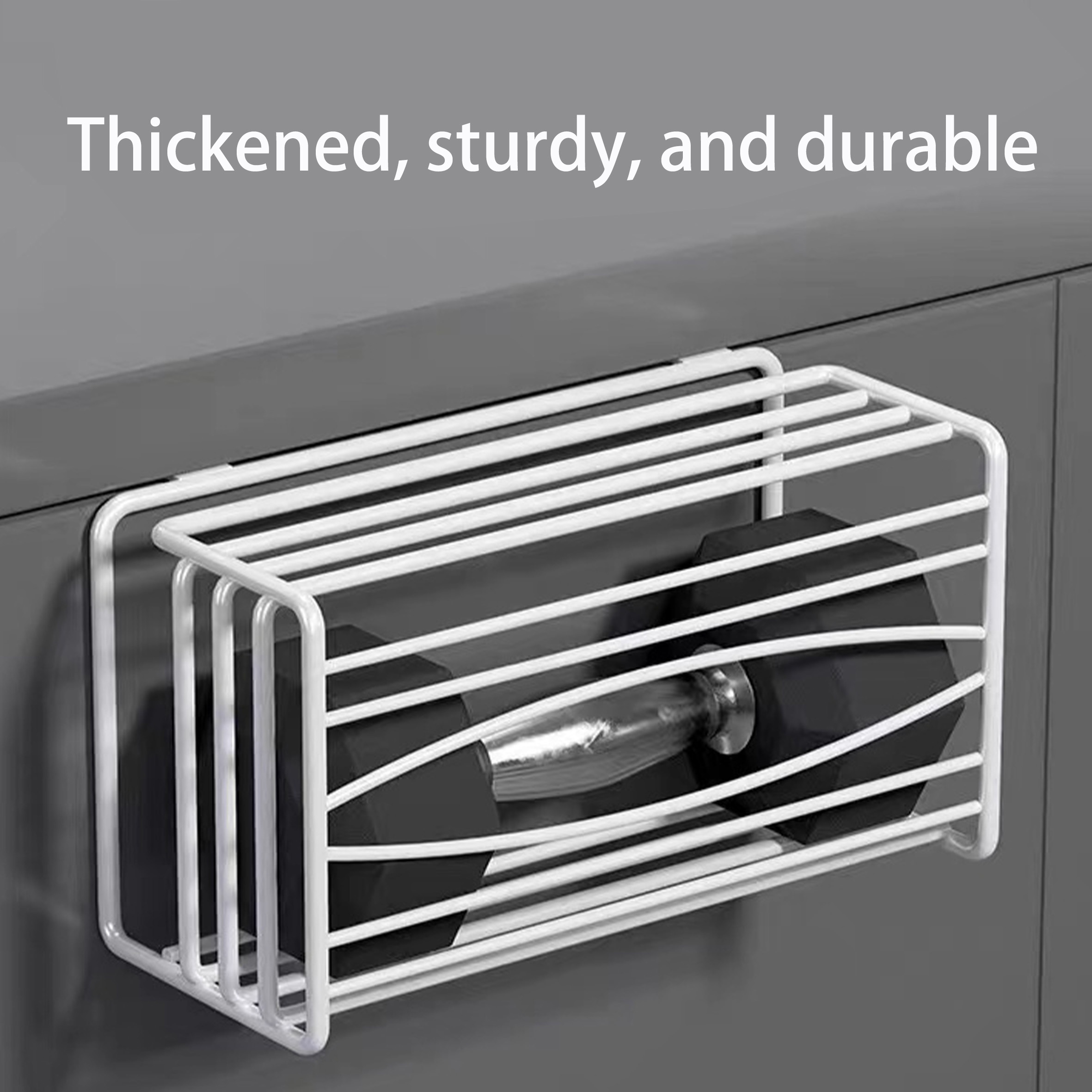 no drill multi functional kitchen paper towel holder with thickened dispenser space saving bathroom bedroom organizer heavy duty adjustable roll box shelf for   Product details 7