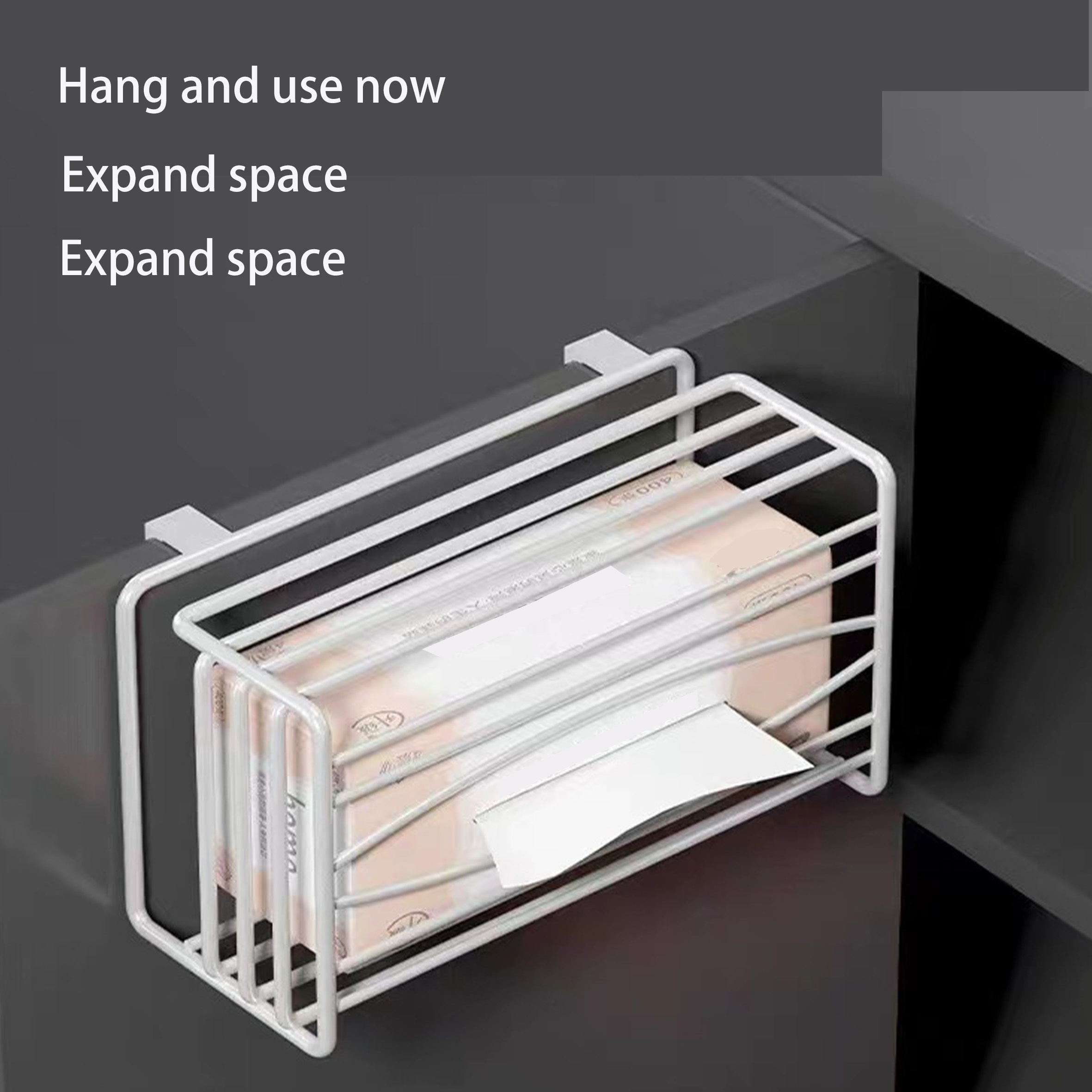 no drill multi functional kitchen paper towel holder with thickened dispenser space saving bathroom bedroom organizer heavy duty adjustable roll box shelf for   Product details 0