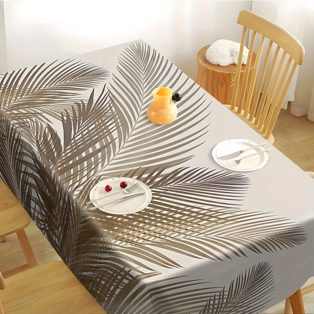 

Leaf Print Tablecloth - Oil & Stain Resistant Polyester, Dining, Weddings, &