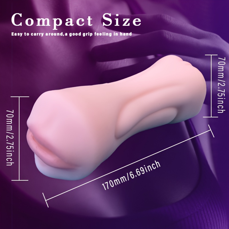 1Pc Realistic Vagina Male Masturbator Oral Mouth Masturbation Cup Real Pussy Sexo Intimate Goods Deep Throat Double Hole Sex Toy for Men