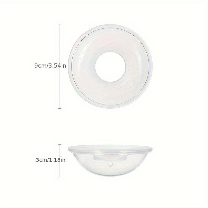 

2pcs Portable Breast Pads, Food Grade Transparent Silicone Wearable Breast Milk Collectors