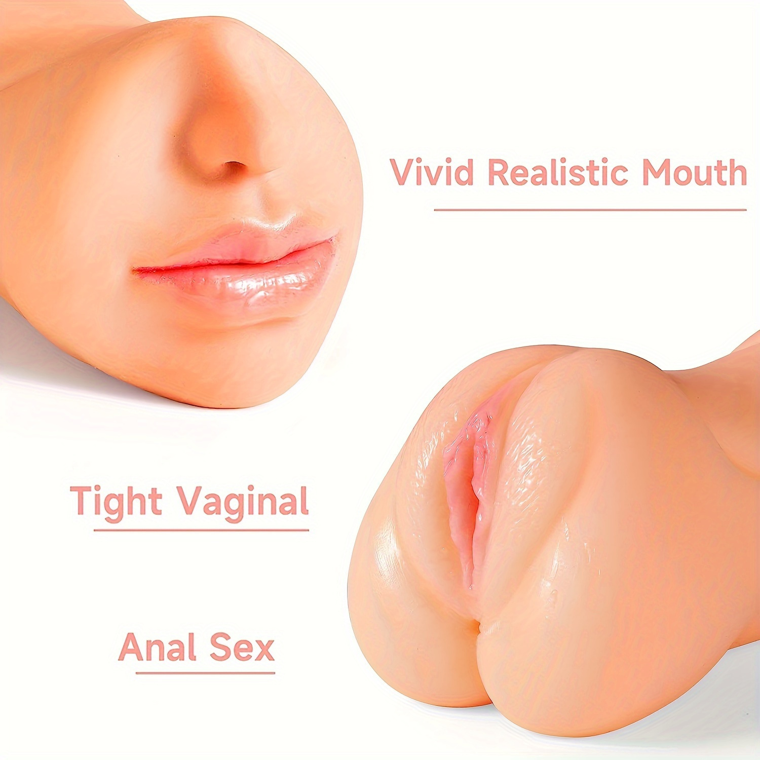 Male Vagina Ass Oral Sex 3 In 1 Male Masturbator