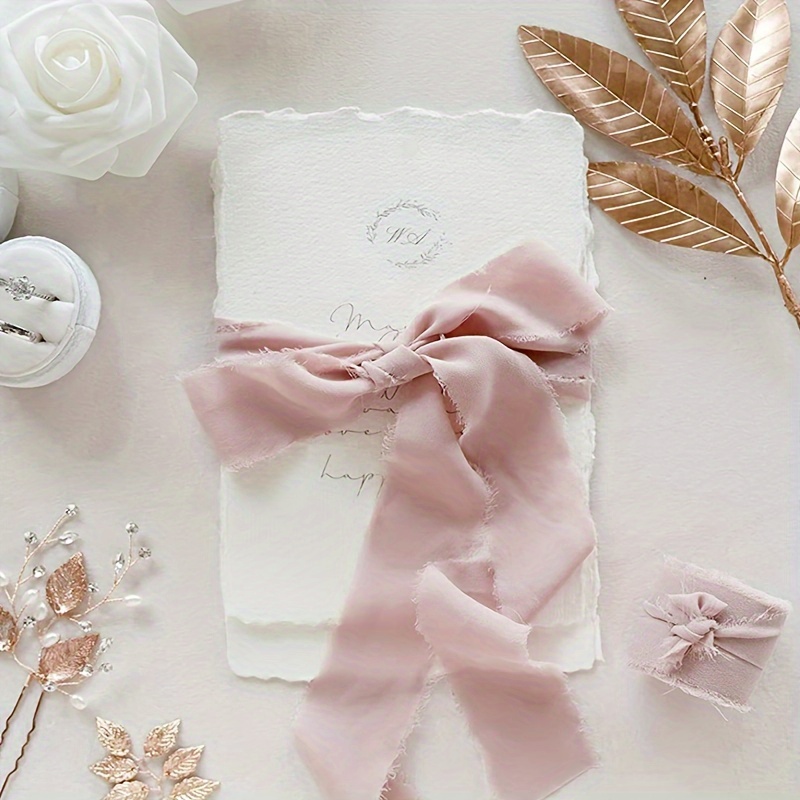 Cinta Dorada Tela Cinta De Champaña Mlurcu De 1-1/2 Pulgadas, Cinta De Satén De Doble Cara, Cinta De Seda Gruesa Para Invitaciones De Boda, Ramo De Flores, Envoltura De Regalos, Lazos Para
