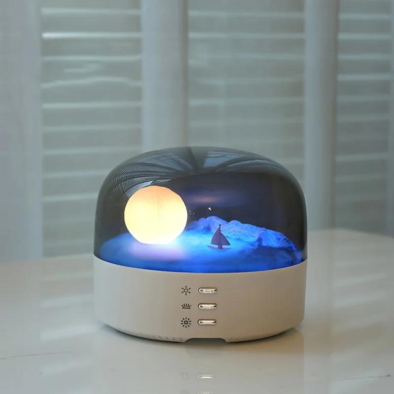 

Crescent Sound Led Lamp - Eye-friendly, Usb Rechargeable Night Light For Bedroom Ambiance & Gifts